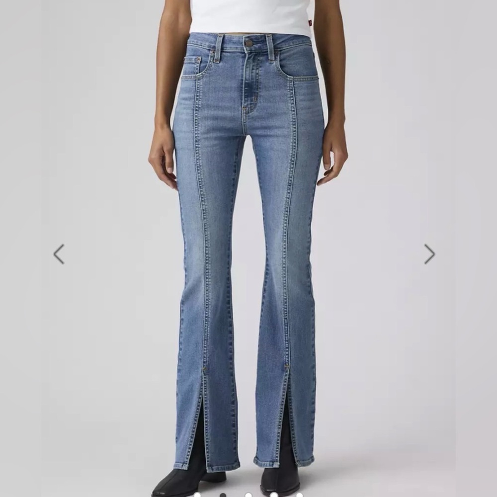726 HIGH-RISE SPLIT-HEM FLARE WOMEN'S JEANS 👖 32x30